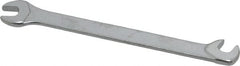 Facom - 4mm Stubby Extra Thin Open End Wrench - 2-3/4" OAL, Double End, Satin Finish, 15° & 75° Head Angle - Exact Tooling