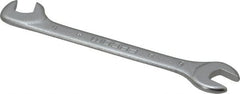 Facom - 6mm Stubby Extra Thin Open End Wrench - 3-9/64" OAL, Double End, Satin Finish, 15° & 75° Head Angle - Exact Tooling