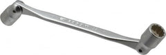 Facom - 14 & 15", 12 Point, Satin Chrome Coated, Double Flex-End Socket Wrench - 9-11/32" OAL, 33mm Head Thickness - Exact Tooling