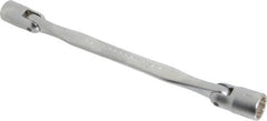 Facom - 16 x 17", 12 Point, Satin Chrome Coated, Double Flex-End Socket Wrench - 11-1/32" OAL, 35mm Head Thickness - Exact Tooling