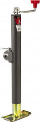 Bulldog - Round Swivel Topwind Jack - 5,000 Lb Load Capacity, 14.7 to 29.7" Service Height - Exact Tooling
