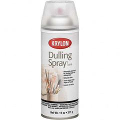 Krylon - Clear, Flat, Dulling Spray Paint - 15 to 20 Sq Ft per Can, 12 oz Container - Exact Tooling