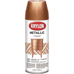 Krylon - Copper (Color), Metallic, Aerosol Spray Paint - 15 to 20 Sq Ft per Can, 16 oz Container - Exact Tooling