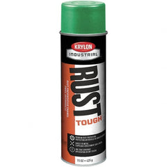 Krylon - Bright Green, 15 oz Net Fill, High Gloss, Enamel Spray Paint - 30 to 35 Sq Ft per Can, 20 oz Container - Exact Tooling