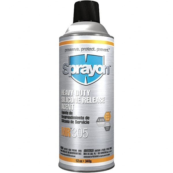 Sprayon - 16 Ounce Aerosol Can, Clear, Heavy-Duty Mold Release - Silicone Composition - Exact Tooling