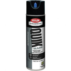 Krylon - 20 fl oz Black Marking Paint - 664' Coverage at 1" Wide, Solvent-Based Formula, 430 gL VOC - Exact Tooling