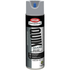 Krylon - 20 fl oz Gray Marking Paint - 50 to 60 Sq Ft Coverage, Solvent-Based Formula - Exact Tooling