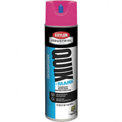 Krylon - 20 fl oz Pink Marking Paint - 50 to 60 Sq Ft Coverage, Water-Based Formula - Exact Tooling
