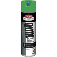 Krylon - 20 fl oz Green Marking Paint - 50 to 60 Sq Ft Coverage, Solvent-Based Formula - Exact Tooling