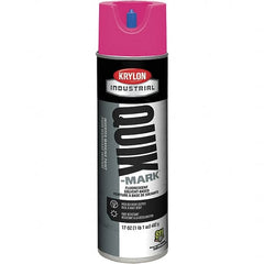 Krylon - 20 fl oz Pink Marking Paint - 50 to 60 Sq Ft Coverage, Solvent-Based Formula - Exact Tooling
