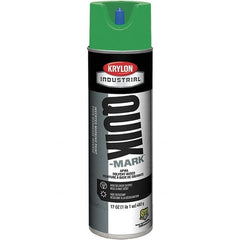 Krylon - 20 fl oz Green Marking Paint - 50 to 60 Sq Ft Coverage, Solvent-Based Formula - Exact Tooling