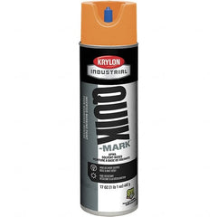 Krylon - 20 fl oz Orange Marking Paint - 50 to 60 Sq Ft Coverage, Solvent-Based Formula - Exact Tooling