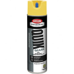 Krylon - 20 fl oz Yellow Marking Paint - 50 to 60 Sq Ft Coverage, Solvent-Based Formula - Exact Tooling