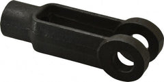 Gibraltar - 3/4-10 Thread, 1-1/2" Yoke Width, Carbon Steel, Tapped Yoke - 5/8" Hole Diam, 2-3/4" Hole Center to Neck, 1-3/8" Yoke Arm Height, 1-1/8" Neck Diam, 1-1/4" Neck Length, 4" OAL - Exact Tooling