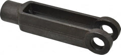 Gibraltar - 3/4-10 Thread, 1-5/8" Yoke Width, Carbon Steel, Tapped Yoke - 3/4" Hole Diam, 4-9/16" Hole Center to Neck, 1-7/16" Yoke Arm Height, 1-1/4" Neck Diam, 1-1/2" Neck Length, 6-1/16" OAL - Exact Tooling
