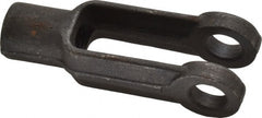 Gibraltar - 1/2-20 Thread, 1-1/8" Yoke Width, Carbon Steel, Tapped Yoke - 1/2" Hole Diam, 1-7/8" Hole Center to Neck, 15/16" Yoke Arm Height, 13/16" Neck Diam, 1-1/8" Neck Length, 3" OAL - Exact Tooling