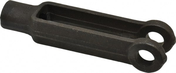 Gibraltar - 1/2-20 Thread, 1-1/8" Yoke Width, Carbon Steel, Tapped Yoke - 1/2" Hole Diam, 3-1/16" Hole Center to Neck, 15/16" Yoke Arm Height, 13/16" Neck Diam, 1-1/8" Neck Length, 4-3/16" OAL - Exact Tooling