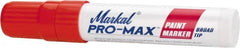 Markal - Orange Paint Marker - Broad Tip, Alcohol Base Ink - Exact Tooling