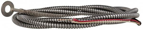 Thermo Electric - 0 to 900°F, J Surface, Thermocouple Probe - 4 Ft. Cable Length, Stripped Ends, 15 Sec Response Time - Exact Tooling