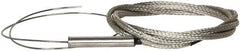 Thermo Electric - 0 to 1600°F, J Flexible, Thermocouple Probe - 3 Ft. Cable Length, Stripped Ends, 12 Inch Probe Sheath Length, 3 Sec Response Time - Exact Tooling