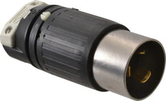 Hubbell Wiring Device-Kellems - 250 VDC, 600 VAC, 50 Amp, NonNEMA Configuration, Industrial Grade, Self Grounding Plug - 1 Phase, 2 Poles, IP20, 0.83 to 1-1/4 Inch Cord Diameter - Exact Tooling