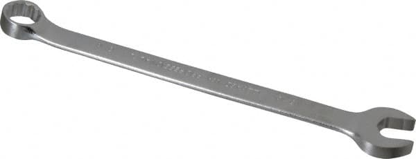 Proto - 13/16" 12 Point Offset Combination Wrench - 15° Offset Angle, 11-7/8" OAL, Steel, Satin Finish - Exact Tooling