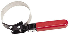 Proto - 3-1/2 to 3-7/8" Diam, Adjustable Oil Filter Wrench - For Use with Filters from 3-1/2 to 3-7/8" - Exact Tooling