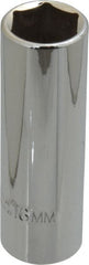 Proto - 3/8" Drive, Deep Hand Socket - 6 Points, 2-3/4" OAL, Chrome Finish - Exact Tooling