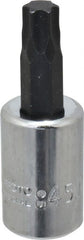 Proto - 3/8" Drive, T45 Torx Bit Socket - 1-31/32" OAL - Exact Tooling