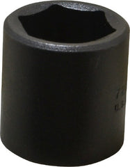 Proto - 3/8" Drive 13/16" Standard Impact Socket - 6 Points, 1-7/32" OAL - Exact Tooling