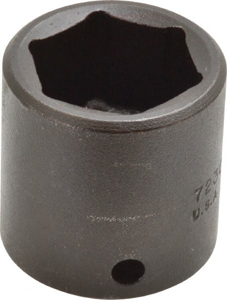 Proto - 3/8" Drive 15/16" Standard Impact Socket - 6 Points, 1-11/32" OAL - Exact Tooling