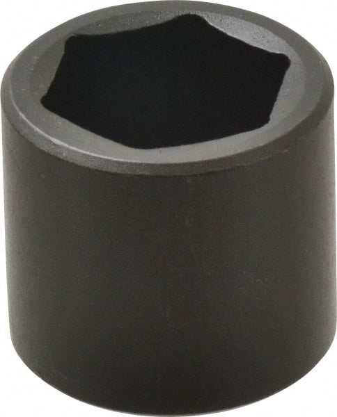 Proto - 3/8" Drive 1" Standard Impact Socket - 6 Points, 1-11/32" OAL - Exact Tooling