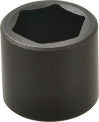 Proto - 3/8" Drive 1" Standard Impact Socket - 6 Points, 1-11/32" OAL - Exact Tooling