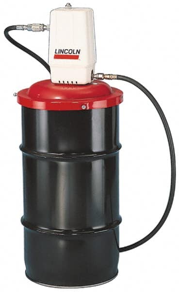 Lincoln - Grease Lubrication Aluminum Air-Operated Pump - For 120 Lb Container - Exact Tooling
