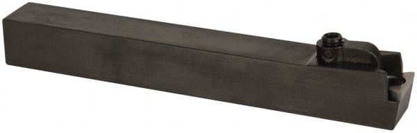 Hertel - CTCP, Neutral Cut, 0° Lead Angle, 3/4" Shank Height x 3/4" Shank Width, Positive Rake Indexable Turning Toolholder - 6" OAL, TP..43. Insert Compatibility, Series Clamp Type - Exact Tooling