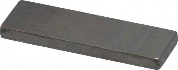 Mitutoyo - 0.1008" Rectangular Steel Gage Block - Accuracy Grade 0, Includes Certificate of Inspection - Exact Tooling