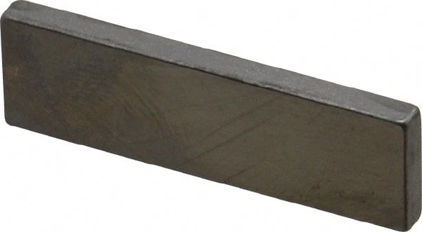 Mitutoyo - 0.1009" Rectangular Steel Gage Block - Accuracy Grade 0, Includes Certificate of Inspection - Exact Tooling