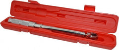 Proto - 3/8" Drive Micrometer Type Ratchet Head Torque Wrench - 16 N/m to 80 N/m Torque, 15-1/2" OAL, Ratchet Head - Exact Tooling