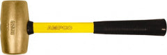 Ampco - 2 Lb Head Mallet - 14" OAL, 14" Long Fiberglass Handle with Grip - Exact Tooling