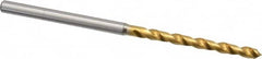 OSG - #38 130° Vanadium High Speed Steel Jobber Drill - TiN Finish, Right Hand Cut, Spiral Flute, Straight Shank, 62mm OAL, Standard Point - Exact Tooling