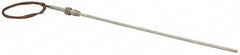 Thermo Electric - 0 to 750°F, T Pipe Fitting, Thermocouple Probe - 6 Ft. Cable Length, Stripped Ends, 9 Sec Response Time - Exact Tooling