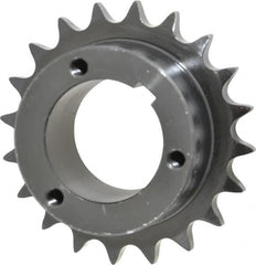 Browning - 20 Teeth, 5/8" Chain Pitch, Chain Size 50, Bushed Roller Chain Sprocket - 4" Pitch Diam, 4.32" Outside Diam - Exact Tooling