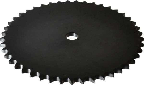 Browning - 45 Teeth, 1/2" Chain Pitch, Chain Size 40, "A" Plate Roller Chain Sprocket - 5/8" Bore Diam, 7.168" Pitch Diam, 7.45" Outside Diam - Exact Tooling