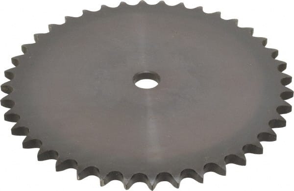 Browning - 40 Teeth, 5/8" Chain Pitch, Chain Size 50, "A" Plate Roller Chain Sprocket - 3/4" Bore Diam, 7.966" Pitch Diam, 8.32" Outside Diam - Exact Tooling