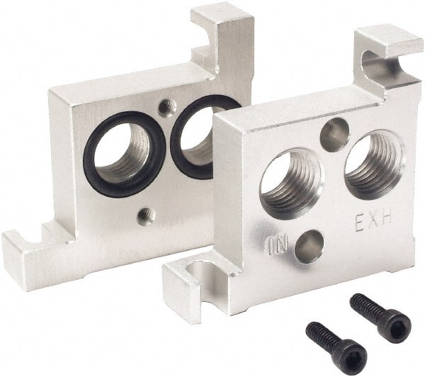 ARO/Ingersoll-Rand - Solenoid Valve End Plate Kit - Use with 3-Way or 4-Way Premair Series Valve Stack - Exact Tooling