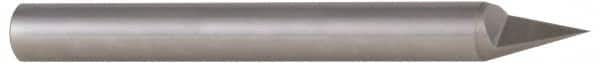 Accupro - 1/2 Inch Diameter, 4 Inch Overall Length, 5/8 Inch Split Length, Solid Carbide, Conical Point Split End Carbide Blank - Single End, 60° Point - Exact Tooling