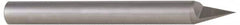 Accupro - 5/16 Inch Diameter, 2-1/2 Inch Overall Length, 1/2 Inch Split Length, Solid Carbide, Conical Point Split End Carbide Blank - Single End, 60° Point - Exact Tooling