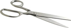 Heritage Cutlery - 4-1/4" LOC, 9" OAL Stainless Steel Standard Shears - Right Hand, Stainless Steel Straight Handle, For Poultry Processing - Exact Tooling