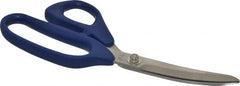 Heritage Cutlery - 3-1/4" LOC, 9" OAL Stainless Steel Standard Shears - Ambidextrous, Plastic Offset Handle, For Poultry Processing - Exact Tooling