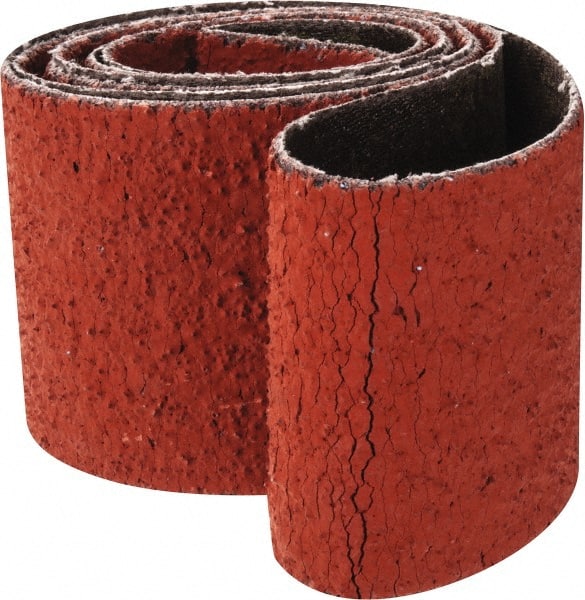 3M - 2" Wide x 48" OAL, 36 Grit, Ceramic Abrasive Belt - Ceramic, Very Coarse, Coated, YF Weighted Cloth Backing, Wet/Dry, Series 777F - Exact Tooling